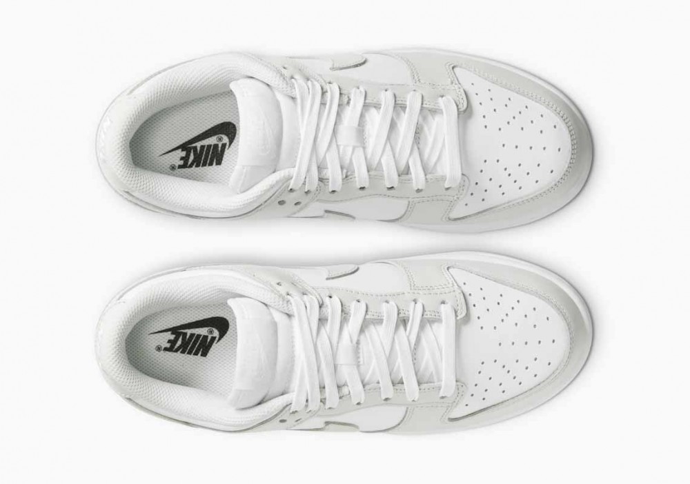 Nike Dunk Low Weiß Photonen Staub Weiß Herren und Damenschuhe