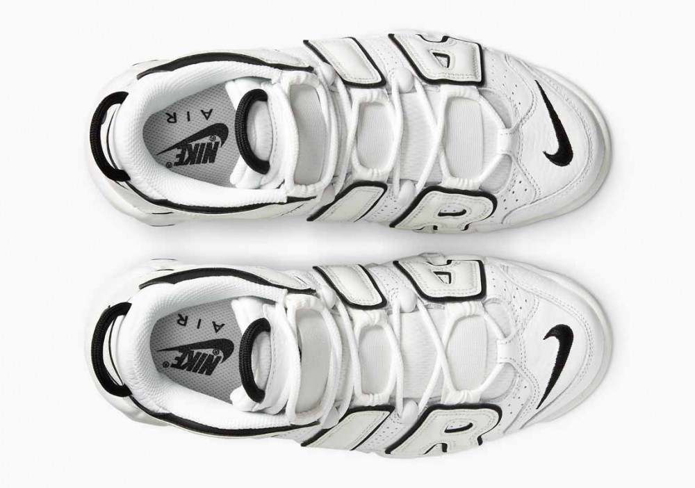 Nike Air More Uptempo Weiß Schwarz Herren und Damenschuhe